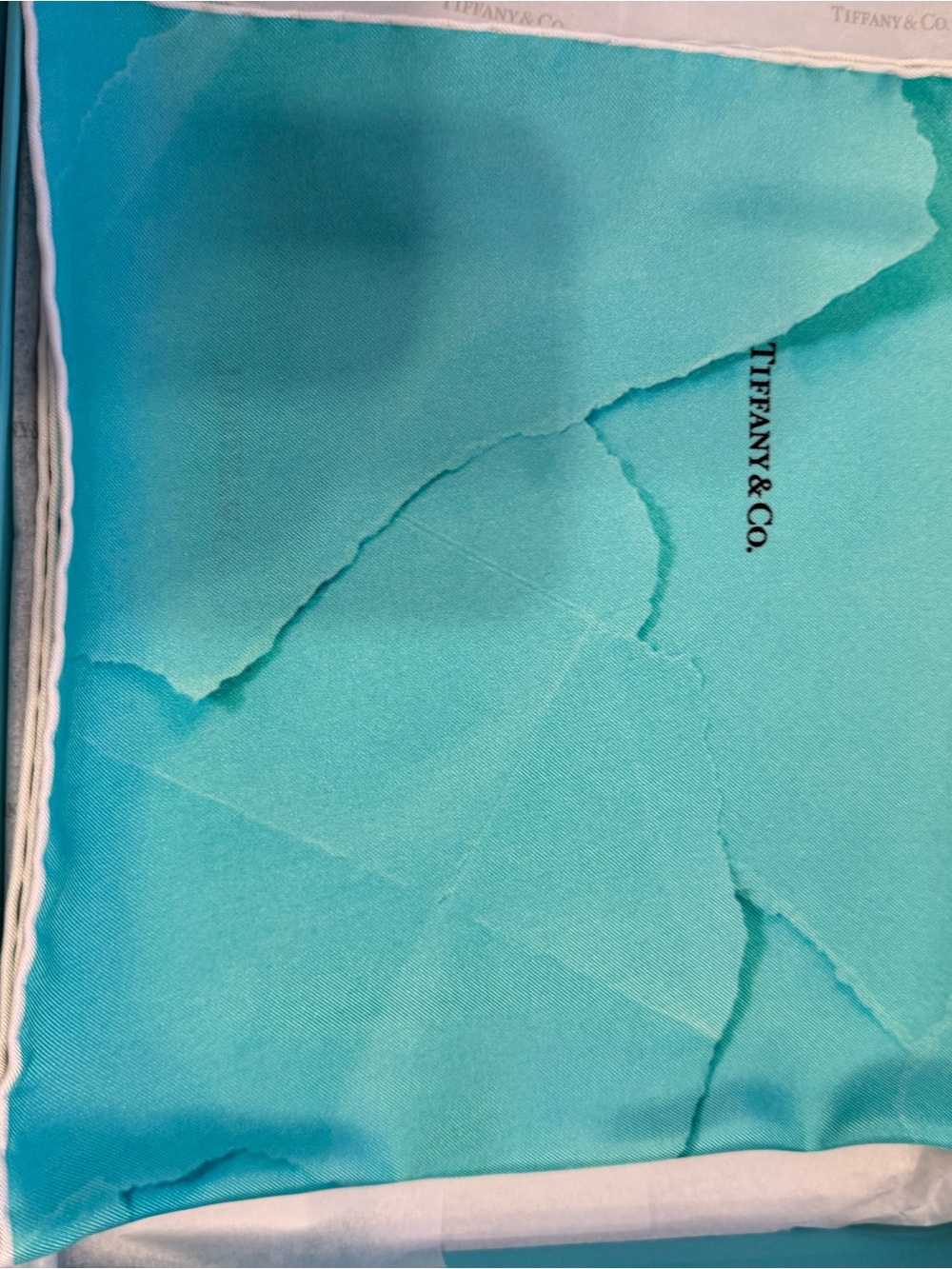 Label on silk garment